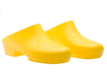 Zueco sanitario Calzuro amarillo con tira