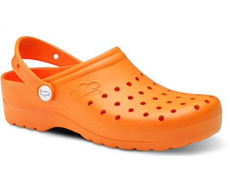 Zapatos de trabajo Naranjas con orificios